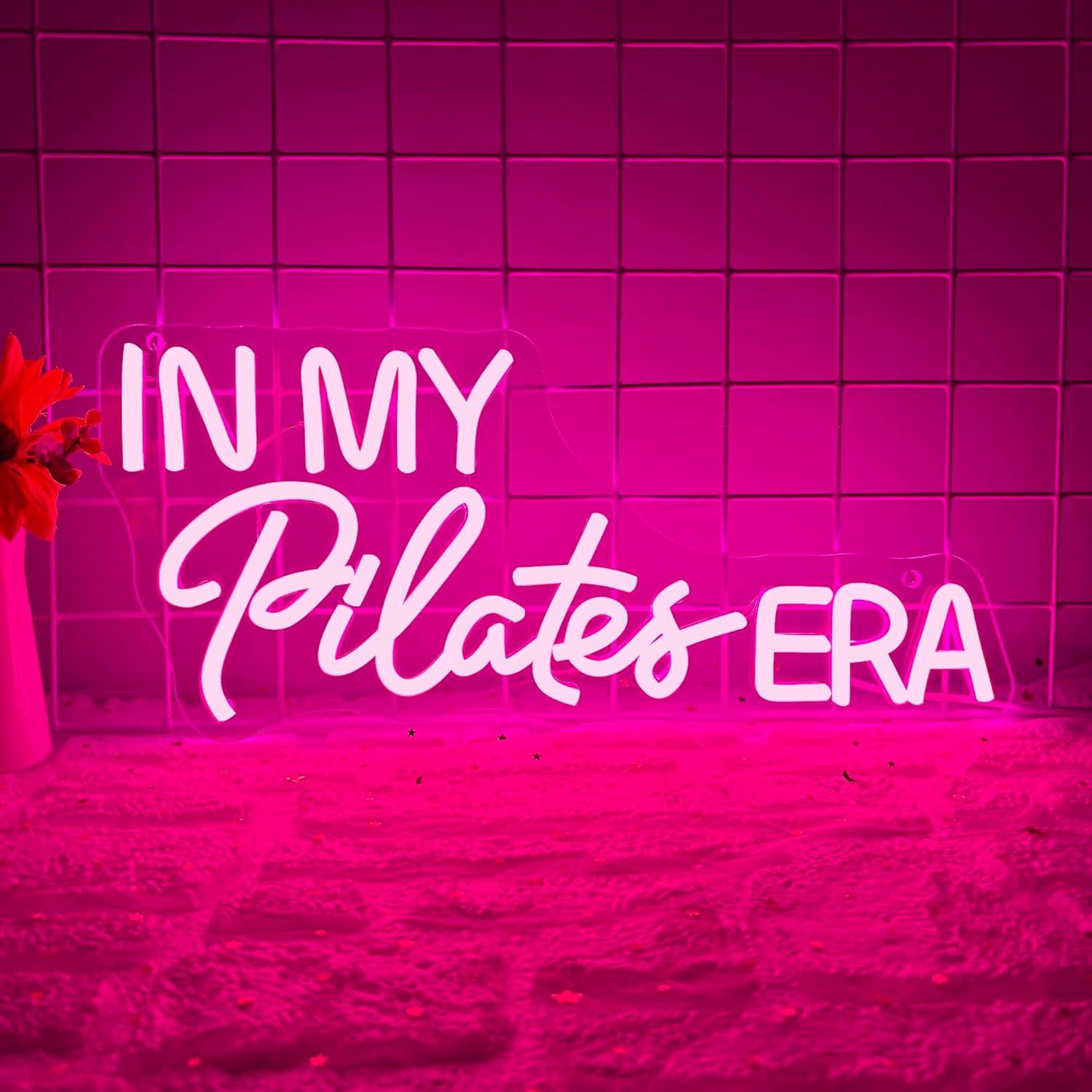 Home Gym Neon Sign - Insegna Luminosa 'In My Pilates Era'
