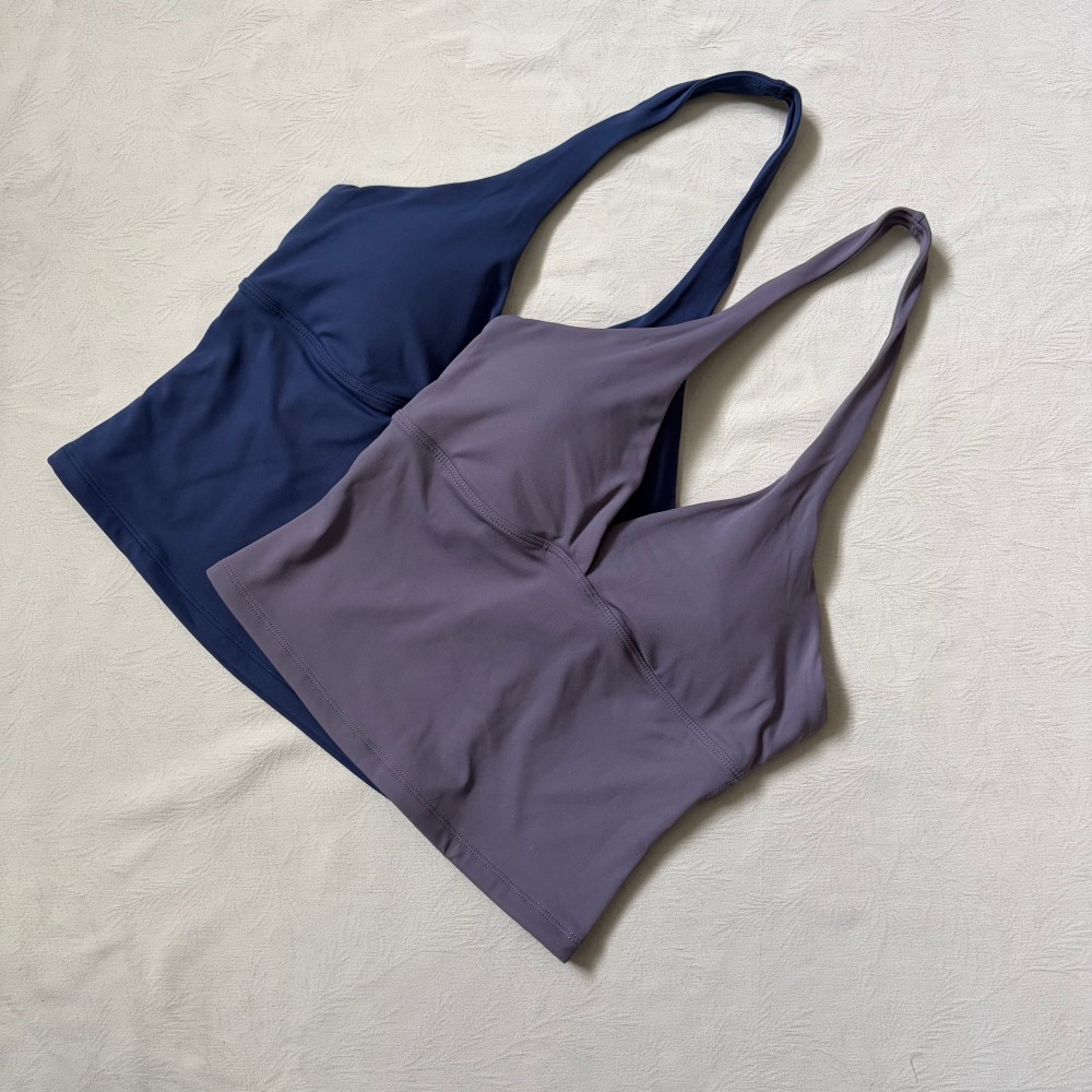 Top con scollo a V e logo, con - Home Gym Yoga recensione e prezzo