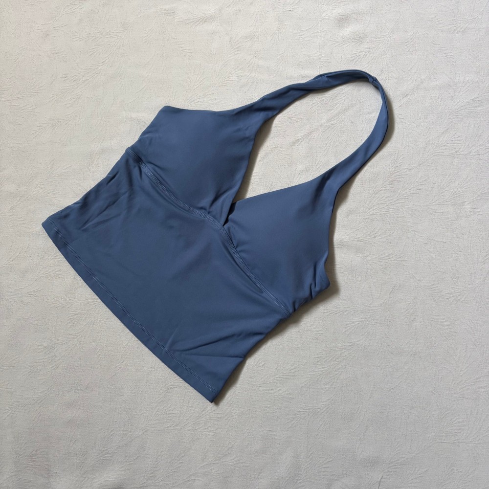 Top con scollo a V e logo, con - Home Gym Yoga recensione e prezzo