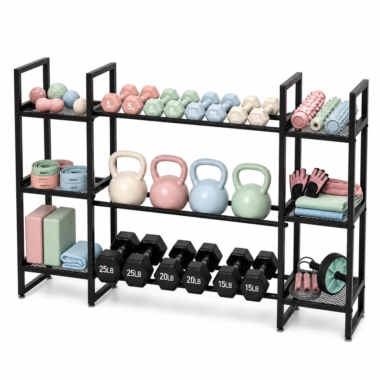 Porta manubri a 3 livelli, cap - All In One Gym Home Equipment recensione e prezzo