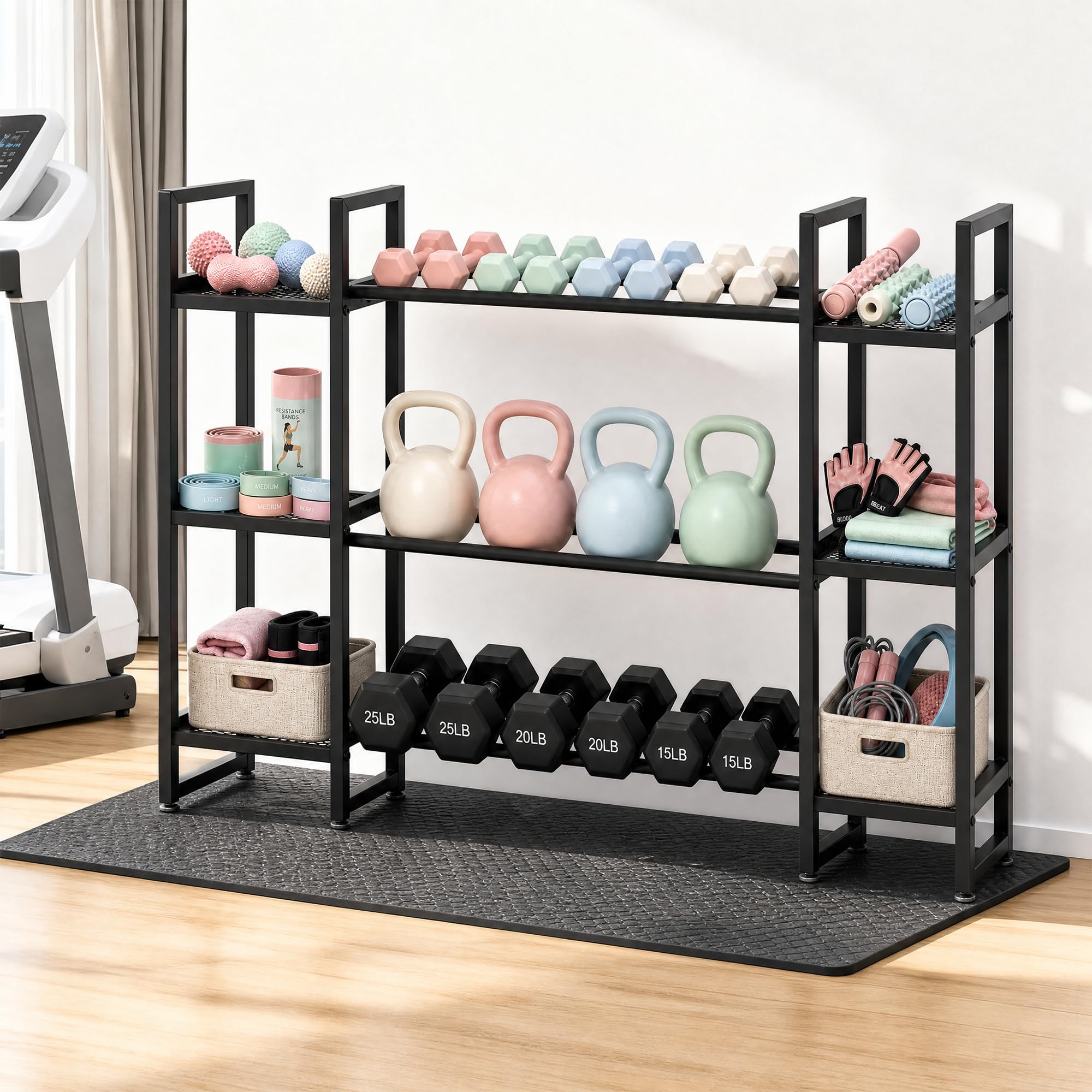 Porta manubri a 3 livelli, cap - All In One Gym Home Equipment recensione e prezzo