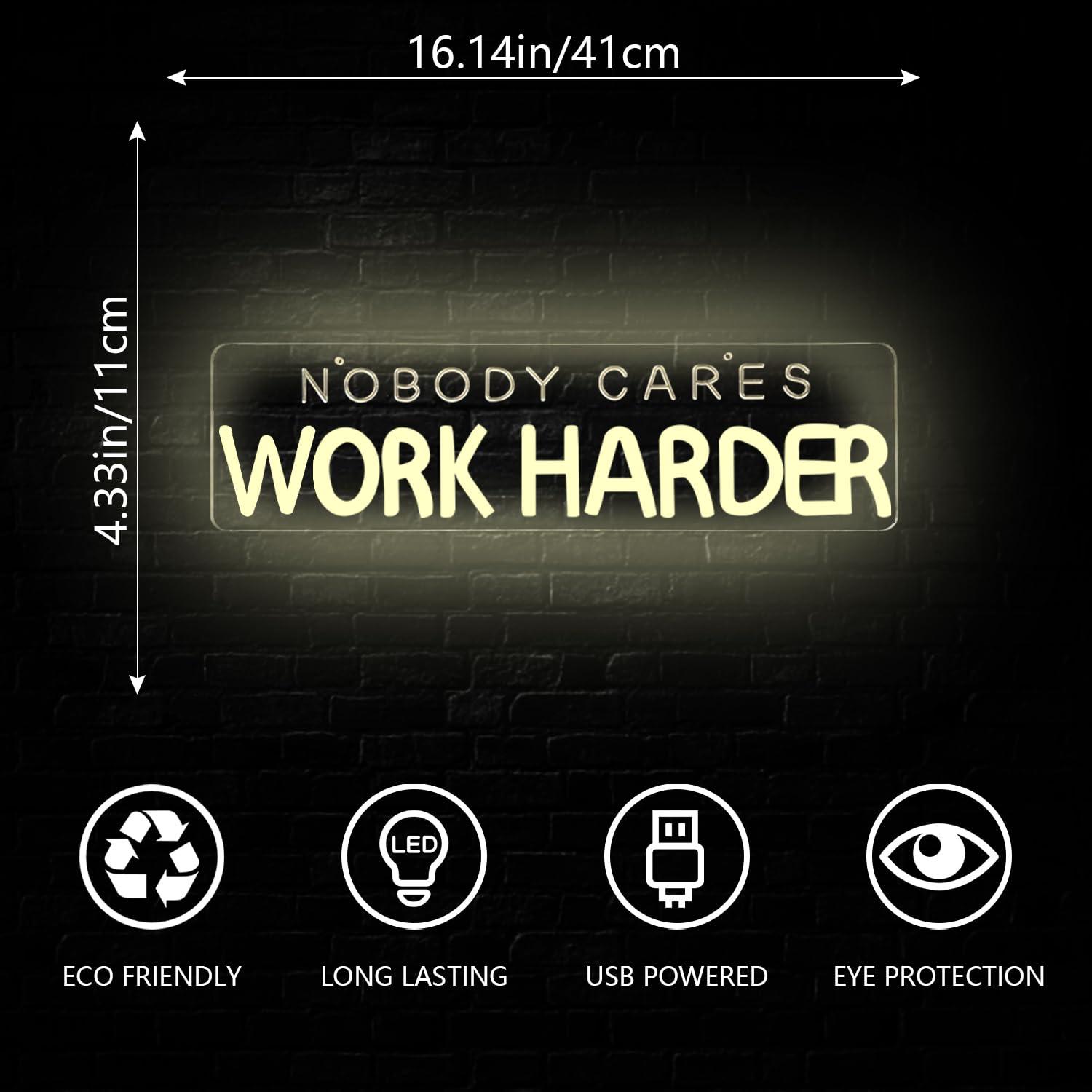 Insegna al Neon 'Nobody Cares  - Home Gym Neon Sign recensione e prezzo