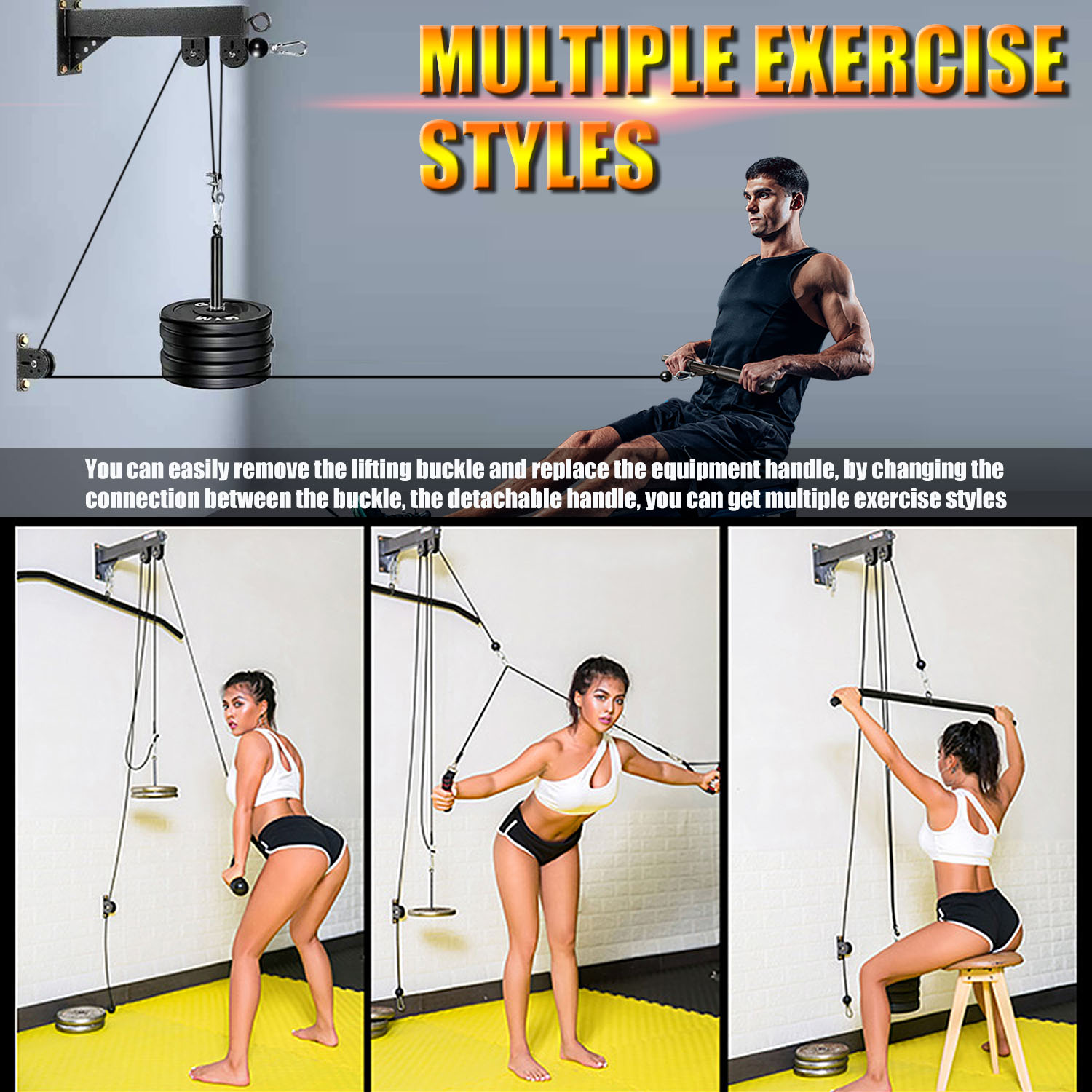 Sistema di pulegge per montagg - Lat Pulldown Cable recensione e prezzo
