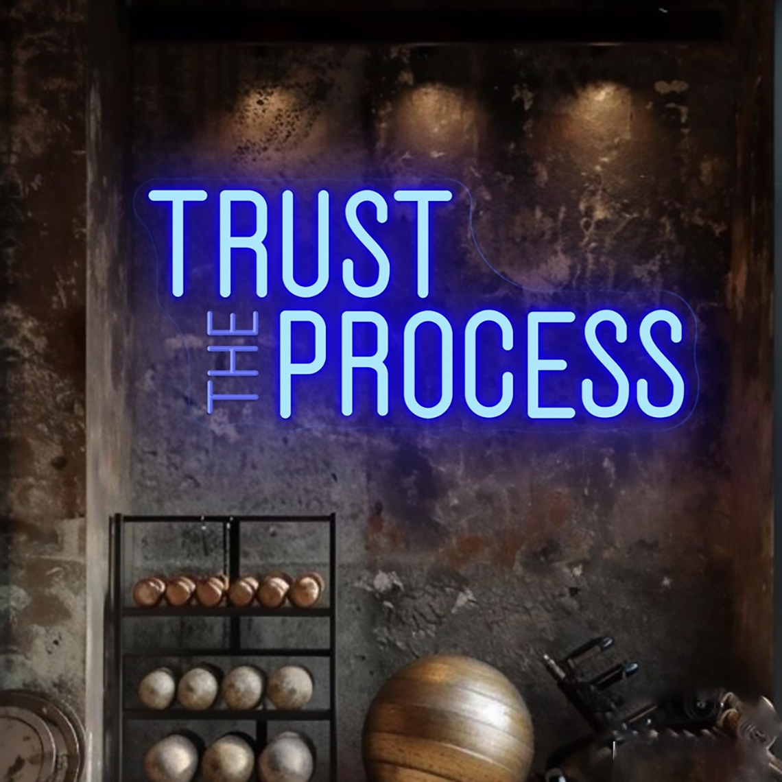 Insegna al neon 'Trust The Pro - Home Gym Neon Sign recensione e prezzo