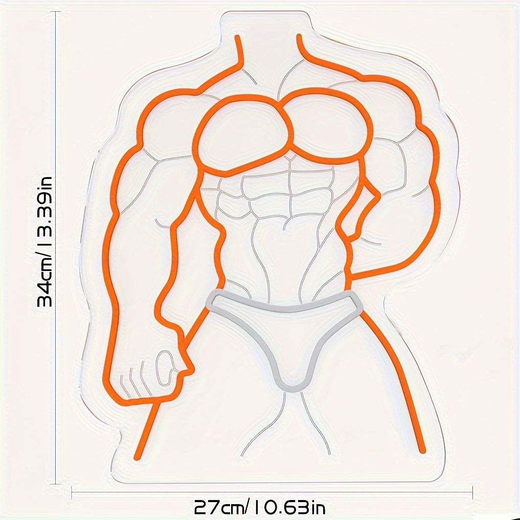 Muscle Man Insegna al neon Ara - Home Gym Neon Sign recensione e prezzo