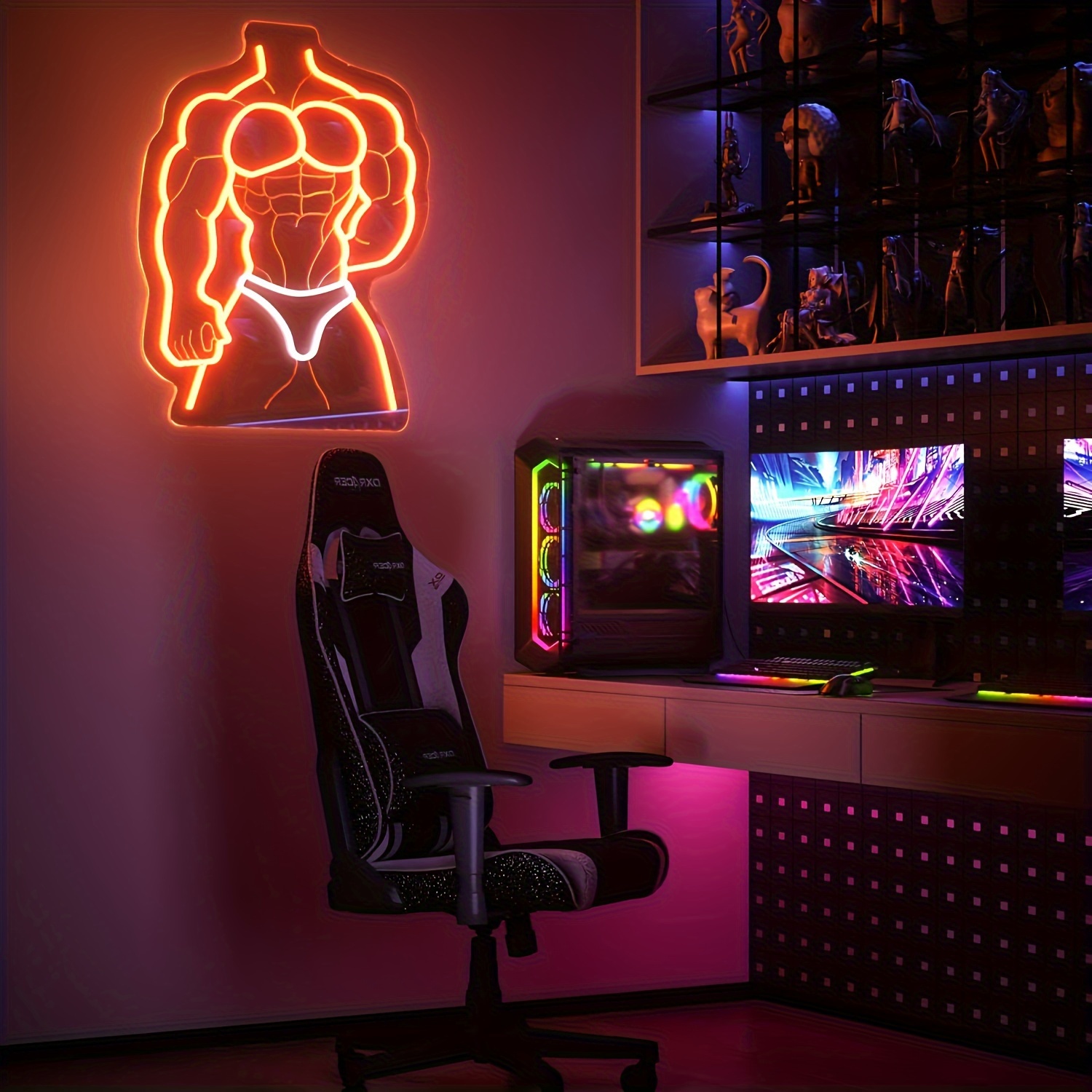 Muscle Man Insegna al neon Ara - Home Gym Neon Sign recensione e prezzo