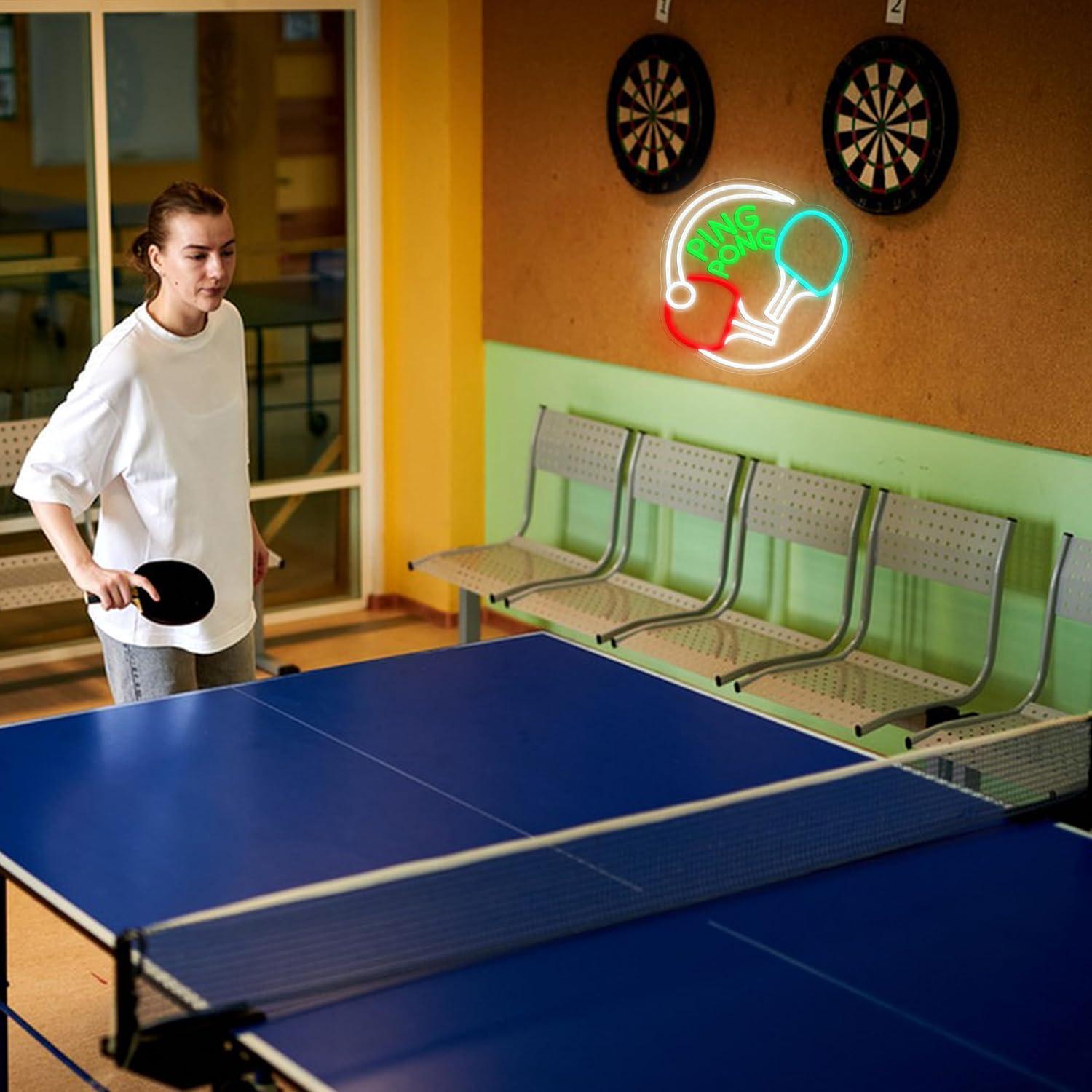 Insegna al Neon Ping Pong, Luc - Home Gym Neon Sign recensione e prezzo