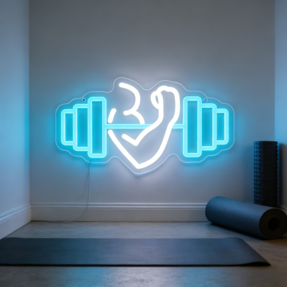 Insegna al Neon LED Bicep Dumb - Home Gym Neon Sign recensione e prezzo