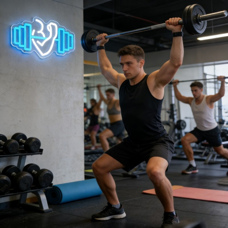 Insegna al Neon LED Bicep Dumb - Home Gym Neon Sign recensione e prezzo