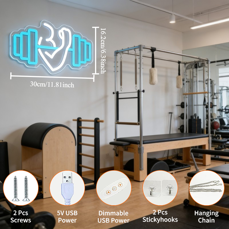 Insegna al Neon LED Bicep Dumb - Home Gym Neon Sign recensione e prezzo