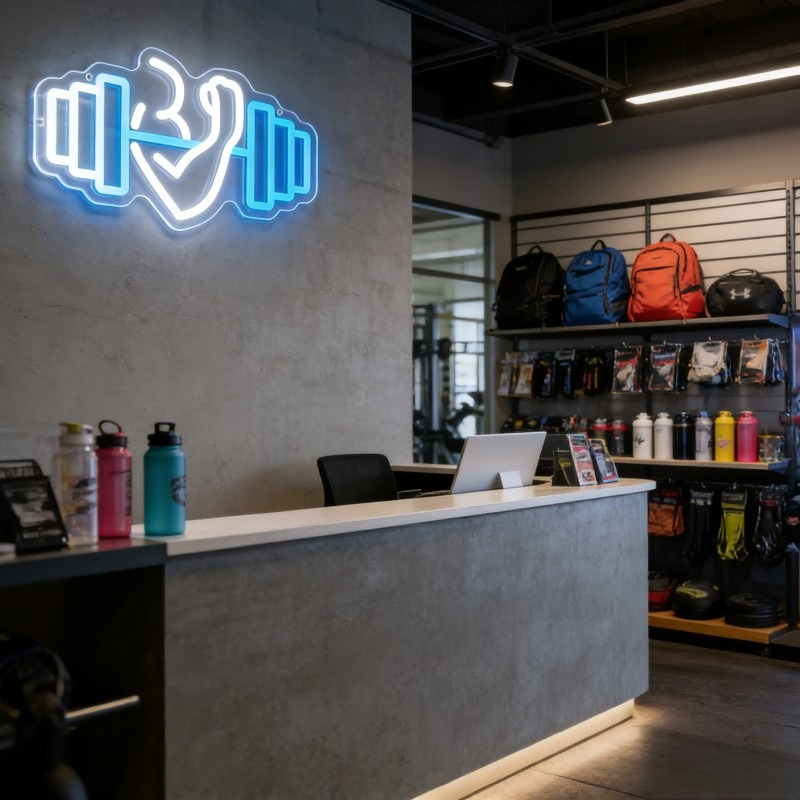 Insegna al Neon LED Bicep Dumb - Home Gym Neon Sign recensione e prezzo