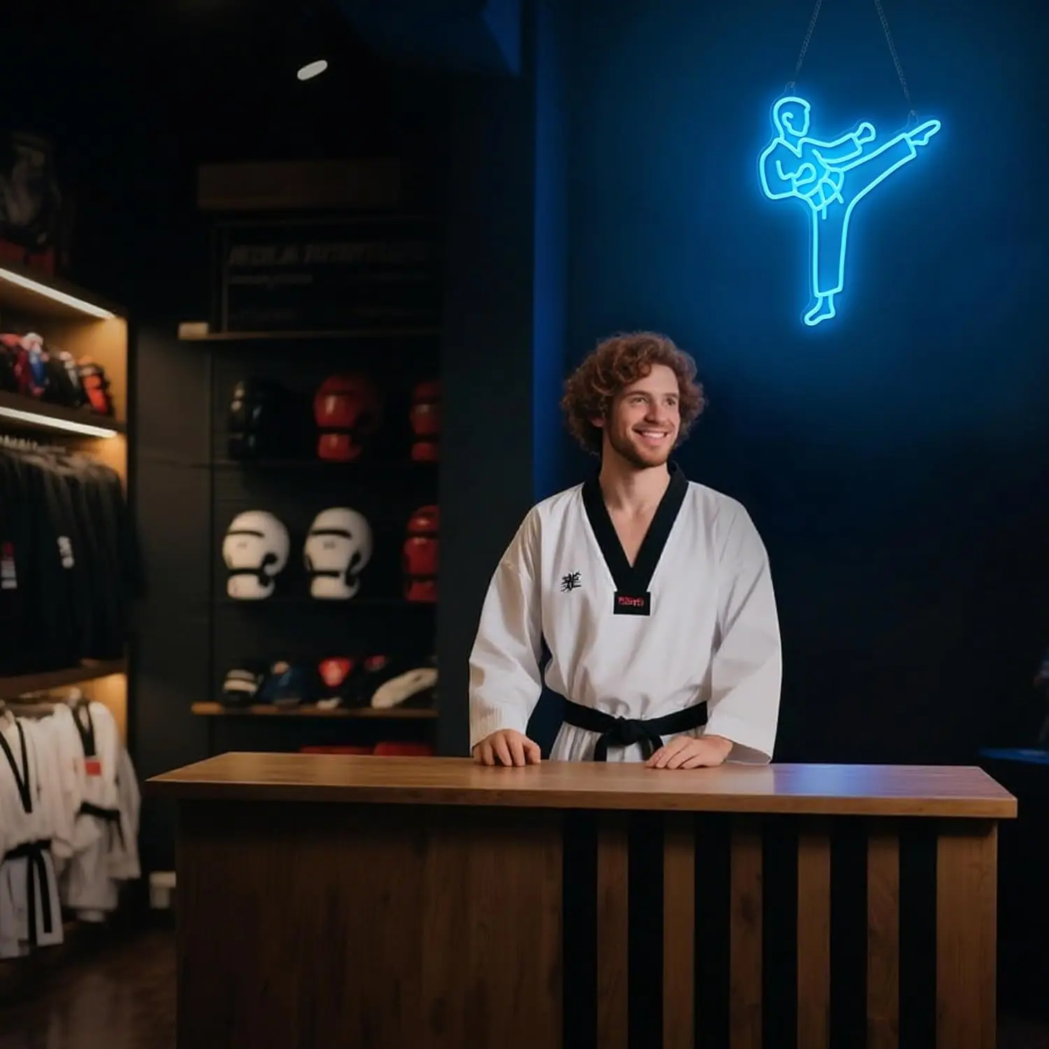 Insegna al neon Karate Man, la - Home Gym Neon Sign recensione e prezzo